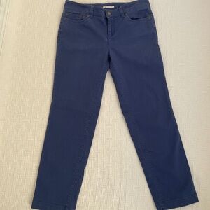 Blue denim capris 6P